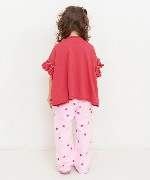 BREEZE(ブリーズ)の「【リンク】カラバリフリルTシャツ(Tシャツ/カットソー・キッズ・チャコール/レッド/ピンク/オフホワイト/グリーン・80/90/100/120/130/110/140)」の13枚目の写真