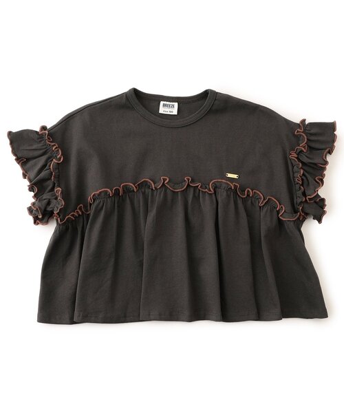 BREEZE(ブリーズ)の「【リンク】カラバリフリルTシャツ(Tシャツ/カットソー・キッズ・チャコール/レッド/ピンク/オフホワイト/グリーン・80/90/100/120/130/110/140)」の14枚目の写真