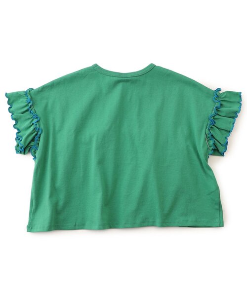 BREEZE(ブリーズ)の「【リンク】カラバリフリルTシャツ(Tシャツ/カットソー・キッズ・チャコール/レッド/ピンク/オフホワイト/グリーン・80/90/100/120/130/110/140)」の21枚目の写真