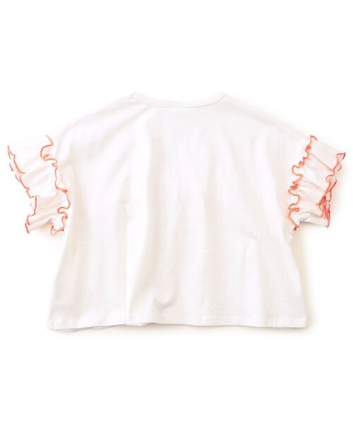 BREEZE(ブリーズ)の「【リンク】カラバリフリルTシャツ(Tシャツ/カットソー・キッズ・チャコール/レッド/ピンク/オフホワイト/グリーン・80/90/100/120/130/110/140)」の22枚目の写真