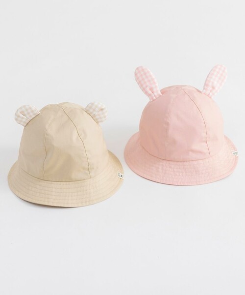 BRANSHES(ブランシェス)の「【ベビー】アニマル耳つきハット(その他ベビー用品・キッズ・ピンク/ブラウン・46cm/48cm)」の3枚目の写真