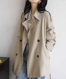 ＆soiree（アンドソワレ）の「2WAYスタンドカラーミドル丈トレンチコート（トレンチコート）」