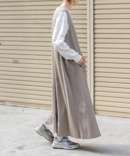 FORK&SPOON（フォークアンドスプーン）の「FORK&SPOON　フロントタックフレアワンピース（ワンピース・レディース・ベージュ/グリーン系その他/ブラック・2/1）」の13枚目の写真