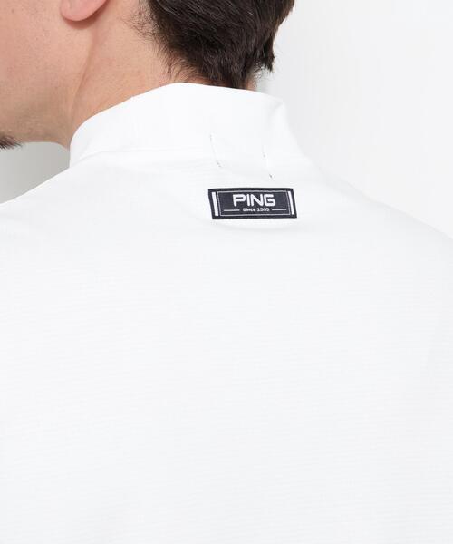PING(ピン)の「【PING APPAREL】Mr.PINGプリント半袖ハイネックシャツ(Tシャツ/カットソー・メンズ・ホワイト/ベージュ/ネイビー/レッド・LL1/L/LL/M/S)」の9枚目の写真