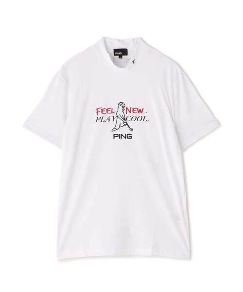 PING(ピン)の「【PING APPAREL】Mr.PINGプリント半袖ハイネックシャツ(Tシャツ/カットソー・メンズ・ホワイト/ベージュ/ネイビー/レッド・LL1/L/LL/M/S)」の13枚目の写真