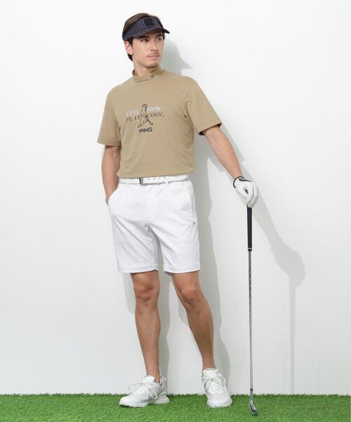PING(ピン)の「【PING APPAREL】Mr.PINGプリント半袖ハイネックシャツ(Tシャツ/カットソー・メンズ・ホワイト/ベージュ/ネイビー/レッド・LL1/L/LL/M/S)」の18枚目の写真