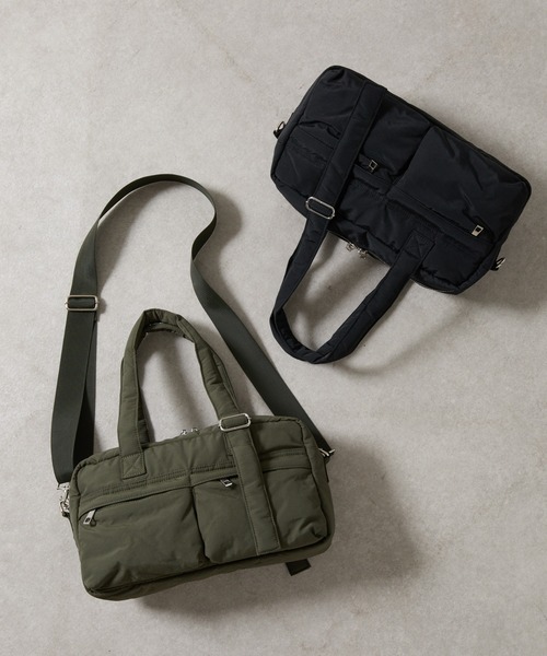 COLONY 2139（コロニートゥーワンスリーナイン）の「マルチポケットボストンバッグ（ボストンバッグ・メンズ・カーキ/ブラック・FREE）」の3枚目の写真