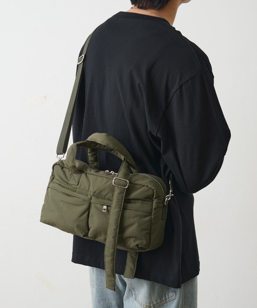 COLONY 2139（コロニートゥーワンスリーナイン）の「マルチポケットボストンバッグ（ボストンバッグ・メンズ・カーキ/ブラック・FREE）」の11枚目の写真