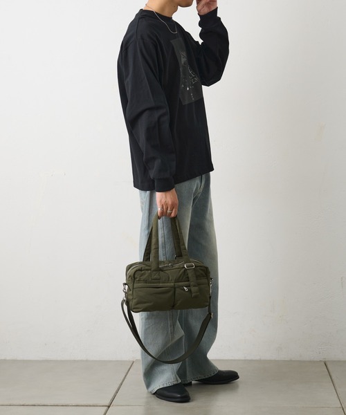 COLONY 2139（コロニートゥーワンスリーナイン）の「マルチポケットボストンバッグ（ボストンバッグ・メンズ・カーキ/ブラック・FREE）」の14枚目の写真