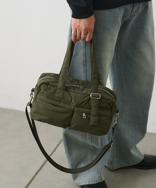 COLONY 2139（コロニートゥーワンスリーナイン）の「マルチポケットボストンバッグ（ボストンバッグ・メンズ・カーキ/ブラック・FREE）」の10枚目の写真