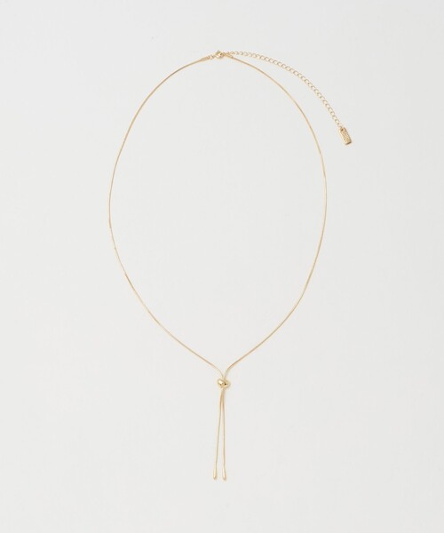 green label relaxing（グリーンレーベルリラクシング）の「シズクエンド スライドパーツ ネックレス（ネックレス・レディース・シルバー/ゴールド・FREE）」の2枚目の写真