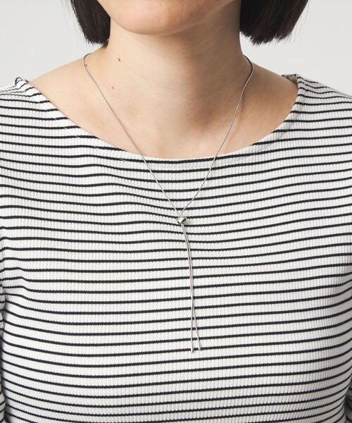 green label relaxing（グリーンレーベルリラクシング）の「シズクエンド スライドパーツ ネックレス（ネックレス・レディース・シルバー/ゴールド・FREE）」の3枚目の写真