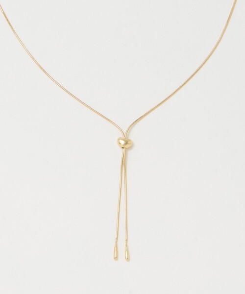 green label relaxing（グリーンレーベルリラクシング）の「シズクエンド スライドパーツ ネックレス（ネックレス・レディース・シルバー/ゴールド・FREE）」の4枚目の写真