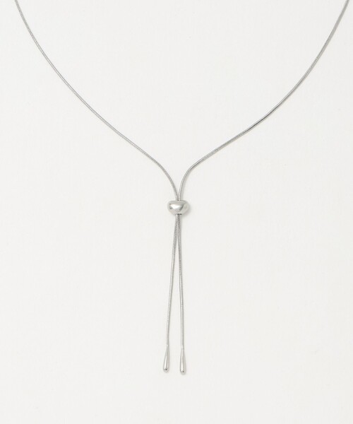 green label relaxing（グリーンレーベルリラクシング）の「シズクエンド スライドパーツ ネックレス（ネックレス・レディース・シルバー/ゴールド・FREE）」の8枚目の写真