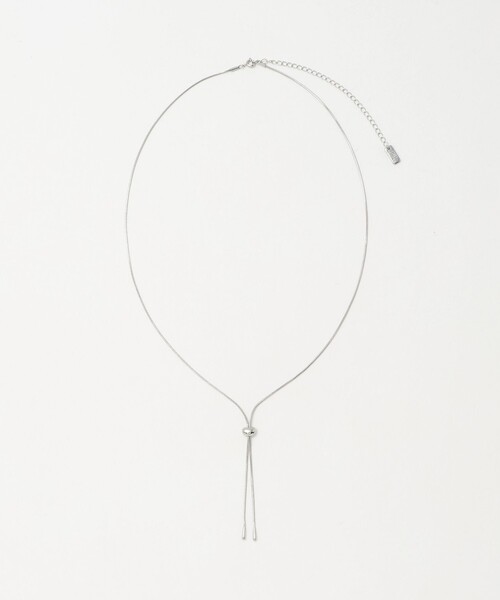 green label relaxing（グリーンレーベルリラクシング）の「シズクエンド スライドパーツ ネックレス（ネックレス・レディース・シルバー/ゴールド・FREE）」の10枚目の写真