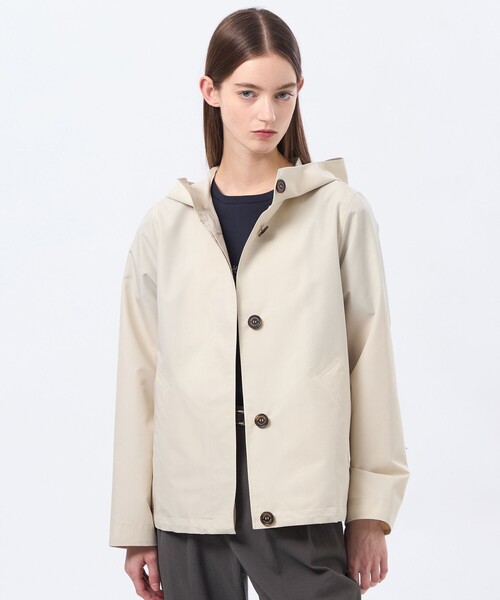 MACKINTOSH PHILOSOPHY（ﾏｯｷﾝﾄｯｼｭ ﾌｨﾛｿﾌｨｰ）の「【CLUNY(クルニー)】レインウェザークロス製（ブルゾン・レディース・ベージュ/ダークネイビー/ライトグレー/ブルー系その他2・38/36/40）」の2枚目の写真
