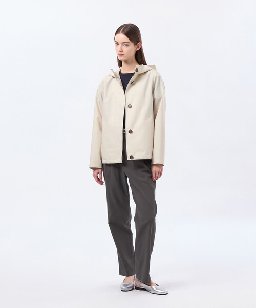 MACKINTOSH PHILOSOPHY（ﾏｯｷﾝﾄｯｼｭ ﾌｨﾛｿﾌｨｰ）の「【CLUNY(クルニー)】レインウェザークロス製（ブルゾン・レディース・ベージュ/ダークネイビー/ライトグレー/ブルー系その他2・38/36/40）」の5枚目の写真