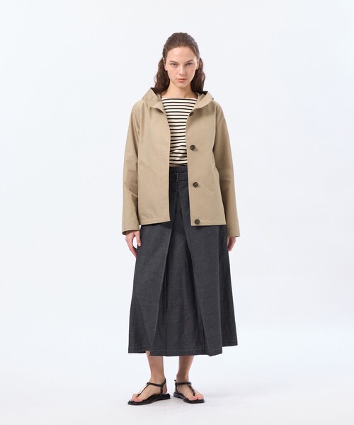 MACKINTOSH PHILOSOPHY（ﾏｯｷﾝﾄｯｼｭ ﾌｨﾛｿﾌｨｰ）の「【CLUNY(クルニー)】レインウェザークロス製（ブルゾン・レディース・ベージュ/ダークネイビー/ライトグレー/ブルー系その他2・38/36/40）」の8枚目の写真