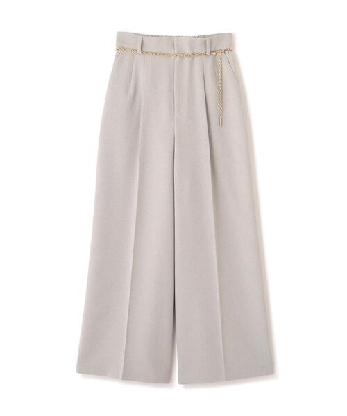 PROPORTION BODY DRESSING（プロポーションボディドレッシング）の「チェーン付きワイドパンツ / 1216130300（その他パンツ・レディース・ベージュ/ダークグレー/グレー・MEDIUM/P/S/SMALL）」の4枚目の写真