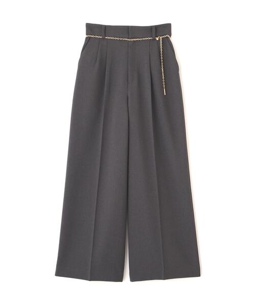 PROPORTION BODY DRESSING（プロポーションボディドレッシング）の「チェーン付きワイドパンツ / 1216130300（その他パンツ・レディース・ベージュ/ダークグレー/グレー・MEDIUM/P/S/SMALL）」の11枚目の写真
