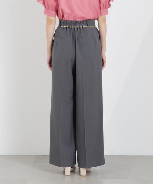 PROPORTION BODY DRESSING（プロポーションボディドレッシング）の「チェーン付きワイドパンツ / 1216130300（その他パンツ・レディース・ベージュ/ダークグレー/グレー・MEDIUM/P/S/SMALL）」の18枚目の写真