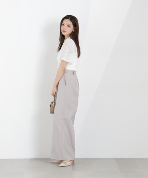 PROPORTION BODY DRESSING（プロポーションボディドレッシング）の「チェーン付きワイドパンツ / 1216130300（その他パンツ・レディース・ベージュ/ダークグレー/グレー・MEDIUM/P/S/SMALL）」の18枚目の写真