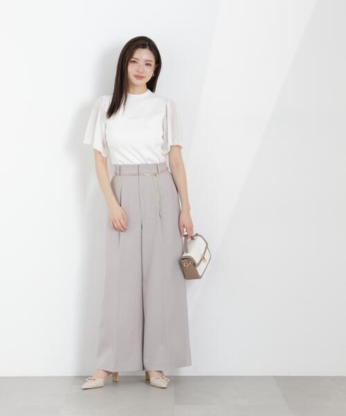 PROPORTION BODY DRESSING（プロポーションボディドレッシング）の「チェーン付きワイドパンツ / 1216130300（その他パンツ・レディース・ベージュ/ダークグレー/グレー・MEDIUM/P/S/SMALL）」の20枚目の写真