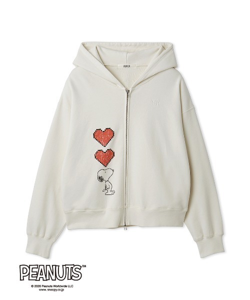FURFUR(ファーファー)の「スヌーピーコラボルーズシルエットパーカー(パーカー・レディース・ブラック/ブルー/ホワイト・F)」の15枚目の写真
