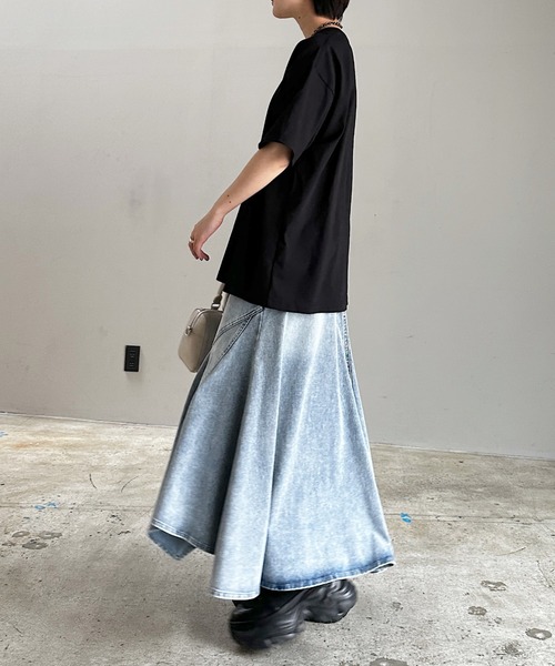 PAGEBOY(ページボーイ)の「WEB限定/ジミレスルーズT 【汗染み防止/吸水速乾/撥水】(Tシャツ/カットソー・レディース・チャコールグレー/ブラック/オフホワイト/ピンク/ターコイズブルー/グレイッシュベージュ・FREE)」の18枚目の写真