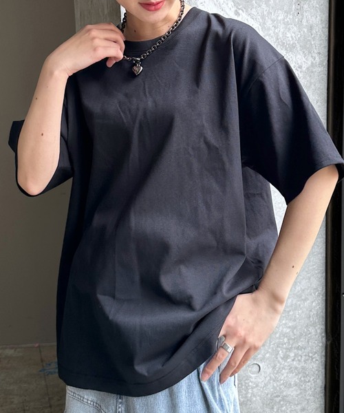 PAGEBOY(ページボーイ)の「WEB限定/ジミレスルーズT 【汗染み防止/吸水速乾/撥水】(Tシャツ/カットソー・レディース・チャコールグレー/ブラック/オフホワイト/ピンク/ターコイズブルー/グレイッシュベージュ・FREE)」の20枚目の写真