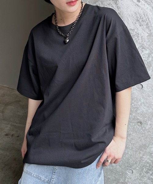 PAGEBOY(ページボーイ)の「WEB限定/ジミレスルーズT 【汗染み防止/吸水速乾/撥水】(Tシャツ/カットソー・レディース・チャコールグレー/ブラック/オフホワイト/ピンク/ターコイズブルー/グレイッシュベージュ・FREE)」の21枚目の写真