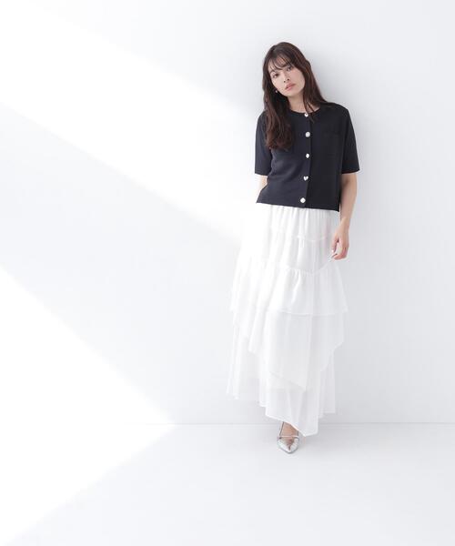 NATURAL BEAUTY BASIC(ナチュラルビューティーベーシック)の「【Oggi.jp掲載】◇アソートボタンニットジャケット(カーディガン/ボレロ・レディース・ライトグリーン/オフホワイト/ネイビー/ブラック・FREE)」の14枚目の写真