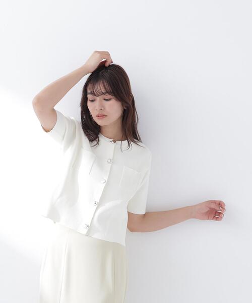 NATURAL BEAUTY BASIC(ナチュラルビューティーベーシック)の「【Oggi.jp掲載】◇アソートボタンニットジャケット(カーディガン/ボレロ・レディース・ライトグリーン/オフホワイト/ネイビー/ブラック・FREE)」の19枚目の写真