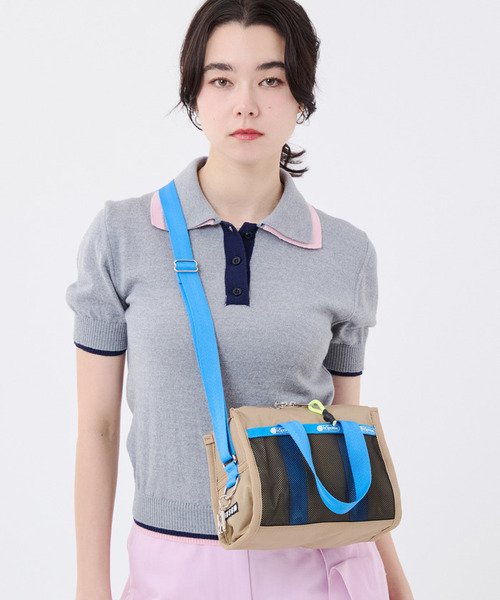 MSGM METRO XBODY メトロカーキ/ブルー（ショルダーバッグ