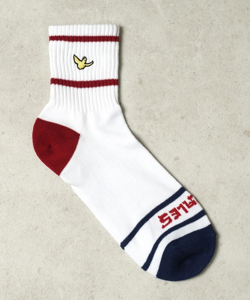 Mark Gonzales（マーク・ゴンザレス）の「"02"≪Mark Gonzales≫3足セット ライン ロークルーソックス（ソックス/靴下・メンズ・ホワイト系1/ブラック系2/ブラック系1/ホワイト系2・25cm～27cm）」の22枚目の写真