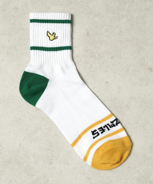 Mark Gonzales（マーク・ゴンザレス）の「"02"≪Mark Gonzales≫3足セット ライン ロークルーソックス（ソックス/靴下・メンズ・ホワイト系1/ブラック系2/ブラック系1/ホワイト系2・25cm～27cm）」の21枚目の写真