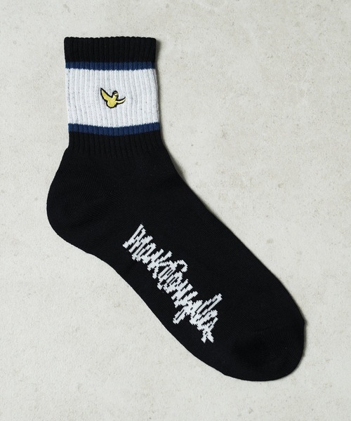 Mark Gonzales（マーク・ゴンザレス）の「"02"≪Mark Gonzales≫3足セット ライン ロークルーソックス（ソックス/靴下・メンズ・ホワイト系1/ブラック系2/ブラック系1/ホワイト系2・25cm～27cm）」の13枚目の写真