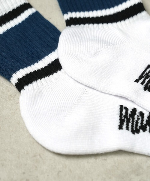 Mark Gonzales（マーク・ゴンザレス）の「"02"≪Mark Gonzales≫3足セット ライン ロークルーソックス（ソックス/靴下・メンズ・ホワイト系1/ブラック系2/ブラック系1/ホワイト系2・25cm～27cm）」の11枚目の写真