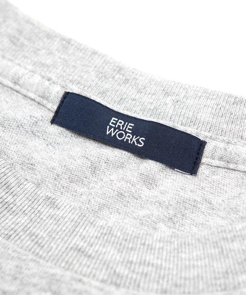 Drifter(ドリフター)の「【ERIE WORKS】Box-cut T-shirt/ボックスカットTシャツ(Tシャツ/カットソー・レディース・ホワイト/チャコール/ヘザーグレー・MEDIUM/LARGE)」の8枚目の写真