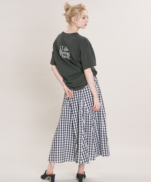 Drifter(ドリフター)の「【ERIE WORKS】Box-cut T-shirt/ボックスカットTシャツ(Tシャツ/カットソー・レディース・ホワイト/チャコール/ヘザーグレー・MEDIUM/LARGE)」の18枚目の写真