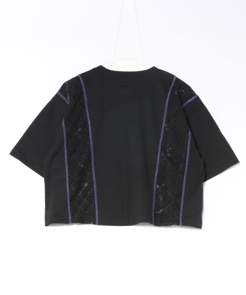チチカカ(チチカカ)の「Orale! レースコンビプリントTシャツ(Tシャツ/カットソー・レディース・ブラック/ホワイト・FREE)」の6枚目の写真