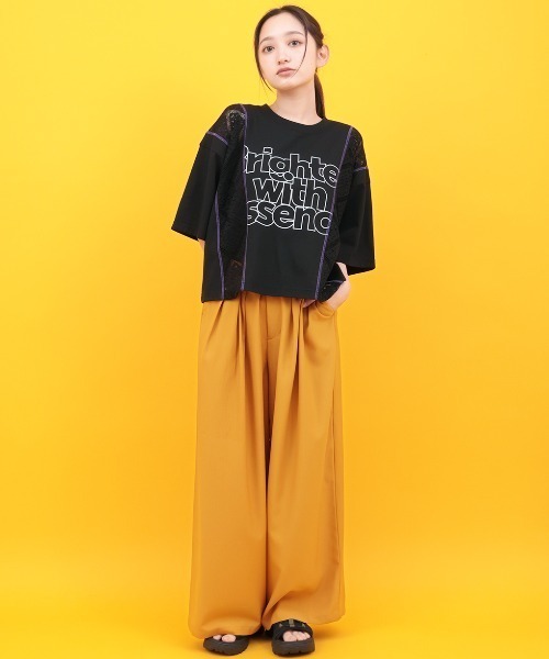 チチカカ(チチカカ)の「Orale! レースコンビプリントTシャツ(Tシャツ/カットソー・レディース・ブラック/ホワイト・FREE)」の8枚目の写真