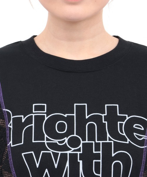 チチカカ(チチカカ)の「Orale! レースコンビプリントTシャツ(Tシャツ/カットソー・レディース・ブラック/ホワイト・FREE)」の13枚目の写真