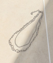 RAGEBLUE | ステンレス/2連チェーンネックレス(ネックレス)