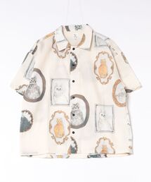 【Revo.】ヴィンテージキャットプリント SS シャツ
