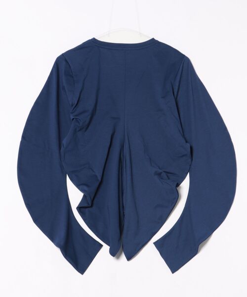 DRESSLAVE(ドレスレイブ)の「drape sleeve pullover(ドレープスリーブプルオーバー)(Tシャツ/カットソー・レディース・ホワイト/ブルー・38)」の19枚目の写真