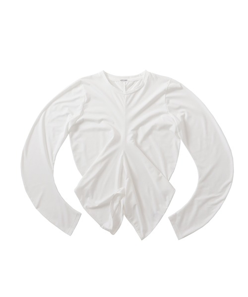 DRESSLAVE(ドレスレイブ)の「drape sleeve pullover(ドレープスリーブプルオーバー)(Tシャツ/カットソー・レディース・ホワイト/ブルー・38)」の2枚目の写真