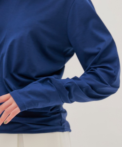 DRESSLAVE(ドレスレイブ)の「drape sleeve pullover(ドレープスリーブプルオーバー)(Tシャツ/カットソー・レディース・ホワイト/ブルー・38)」の8枚目の写真