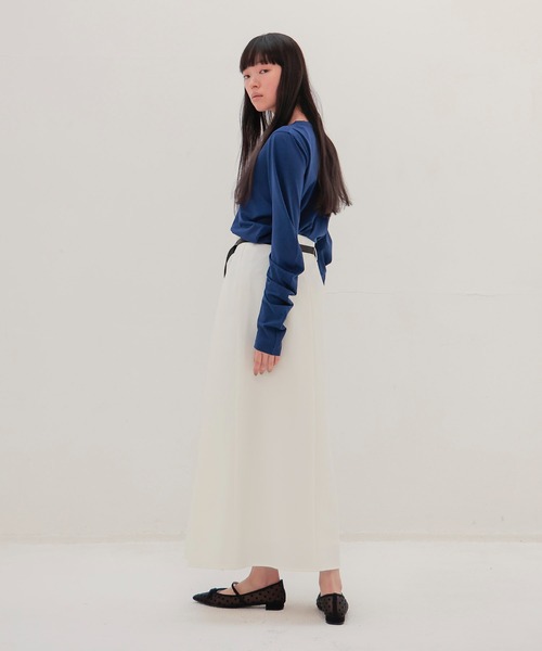 DRESSLAVE(ドレスレイブ)の「drape sleeve pullover(ドレープスリーブプルオーバー)(Tシャツ/カットソー・レディース・ホワイト/ブルー・38)」の11枚目の写真