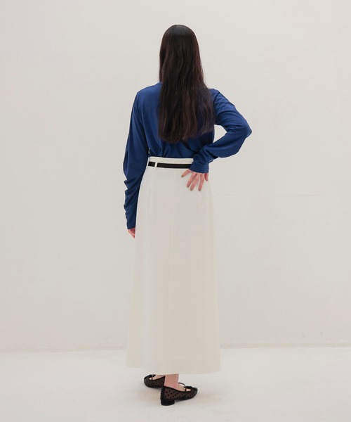 DRESSLAVE(ドレスレイブ)の「drape sleeve pullover(ドレープスリーブプルオーバー)(Tシャツ/カットソー・レディース・ホワイト/ブルー・38)」の12枚目の写真